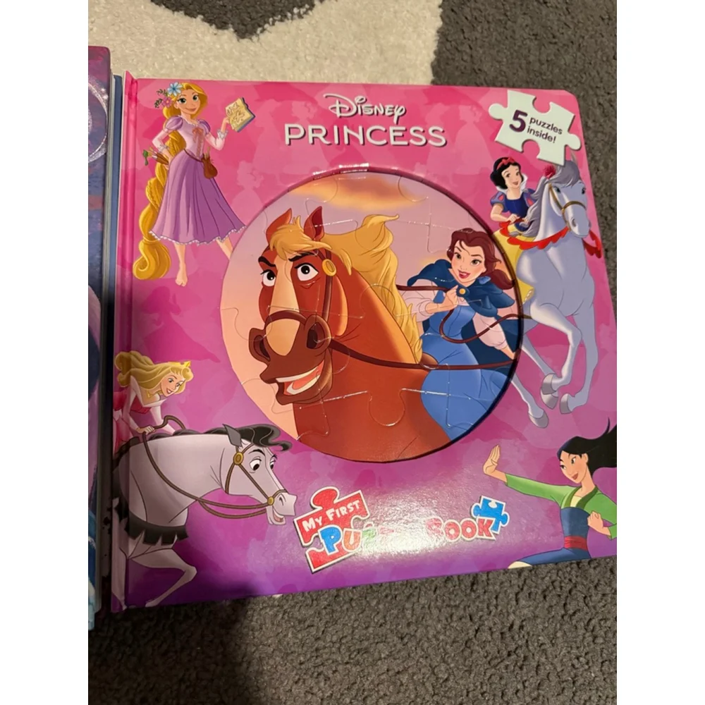 Disney & Bluey Kids Book Bundle – Frozen, Princess & Bluey (Like New)